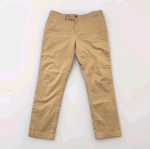 14th & Union Wallin Stretch Twill Khaki Chino Pants Tan Slim Fit Sz 34 x 30 - Picture 4 of 11